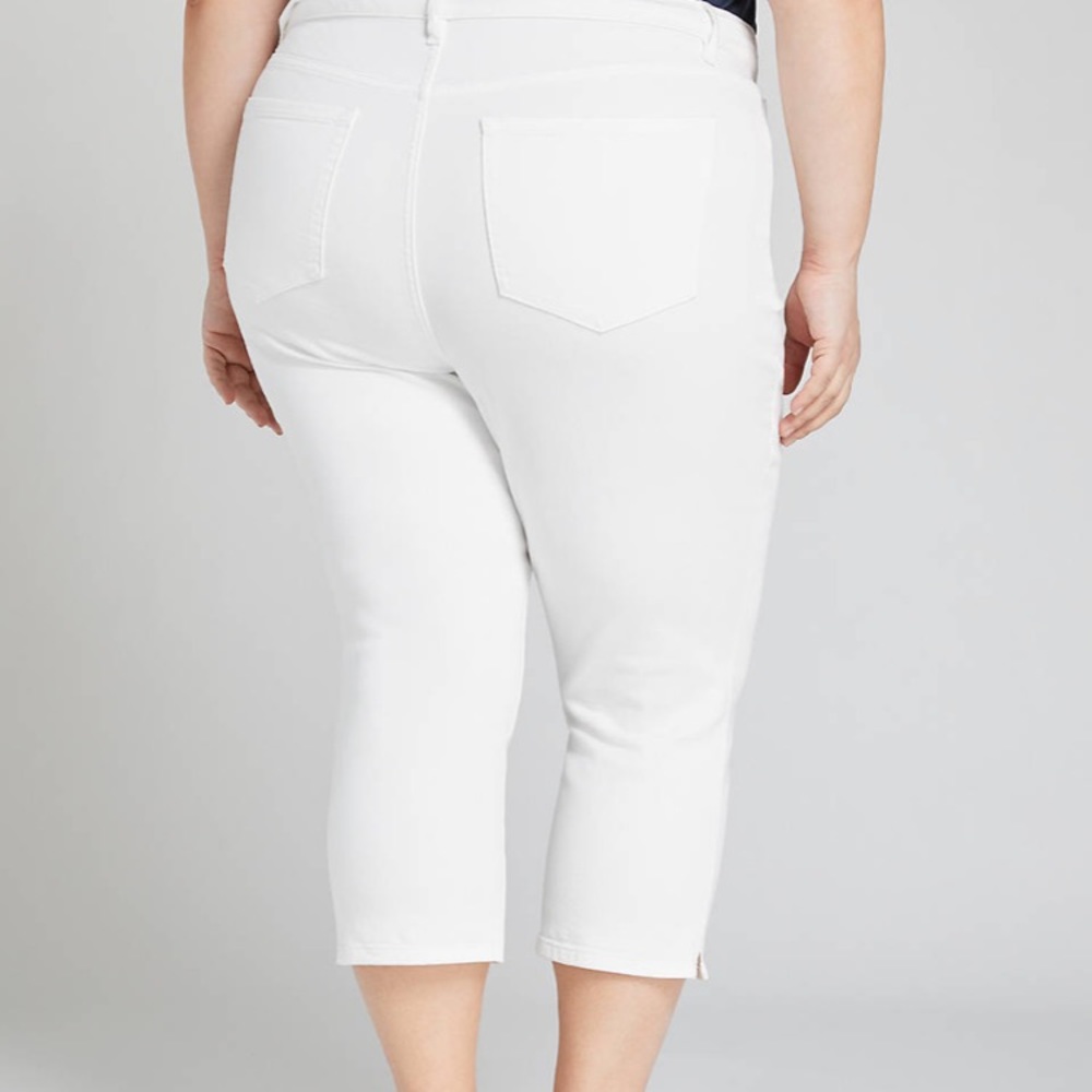 Lane Bryant white pedal pant sz 16